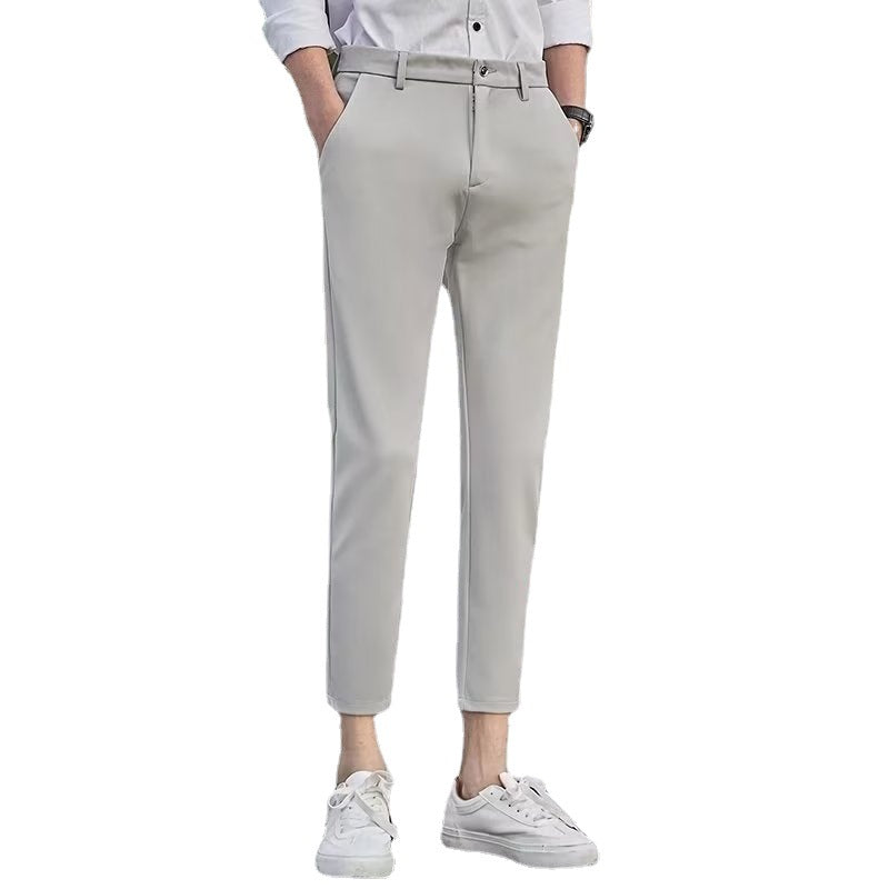 Men's Slim-Fit Cropped Pants – Cotton, Straight Leg — view 5