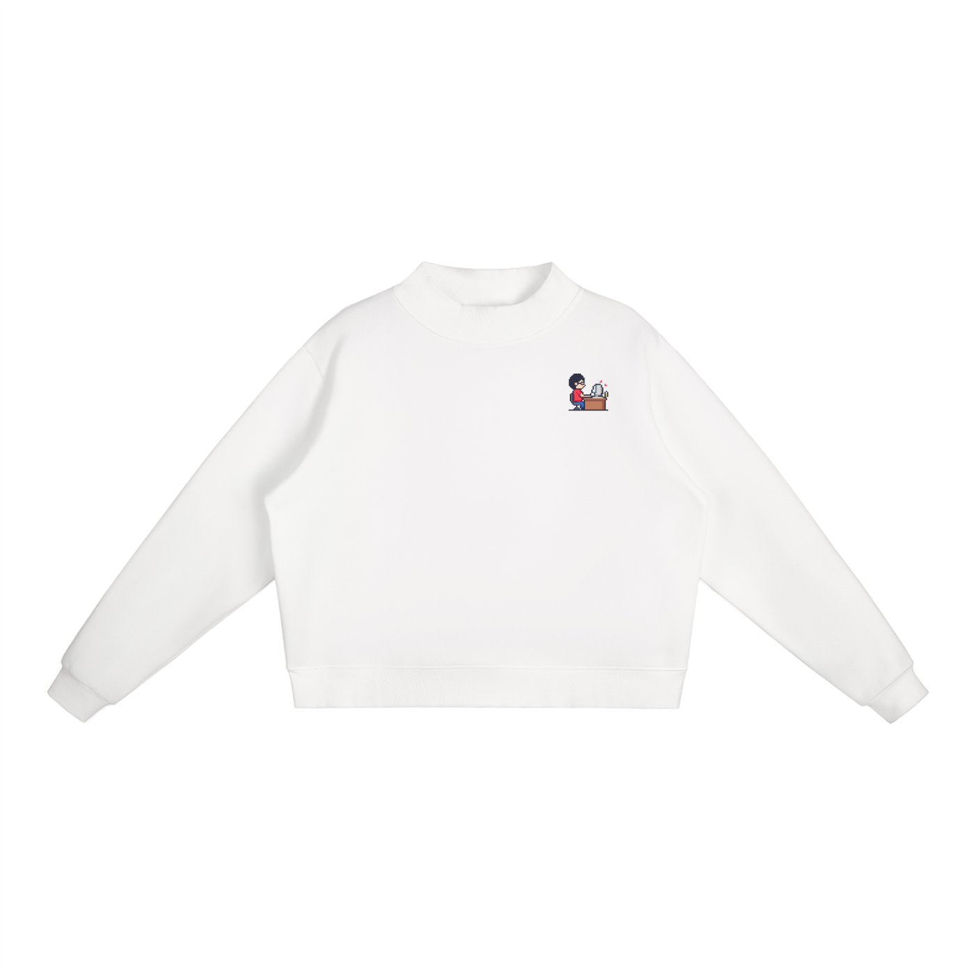 INSUARIA — Women’s Fleece Mock-Neck Sweatshirt