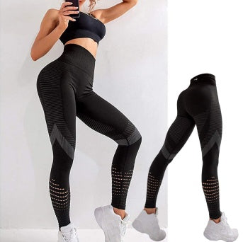 Seamless ribbed leggings, view 4