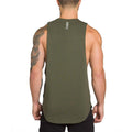 Men's Long Muscle Tank – Gym Workout Sleeveless Top