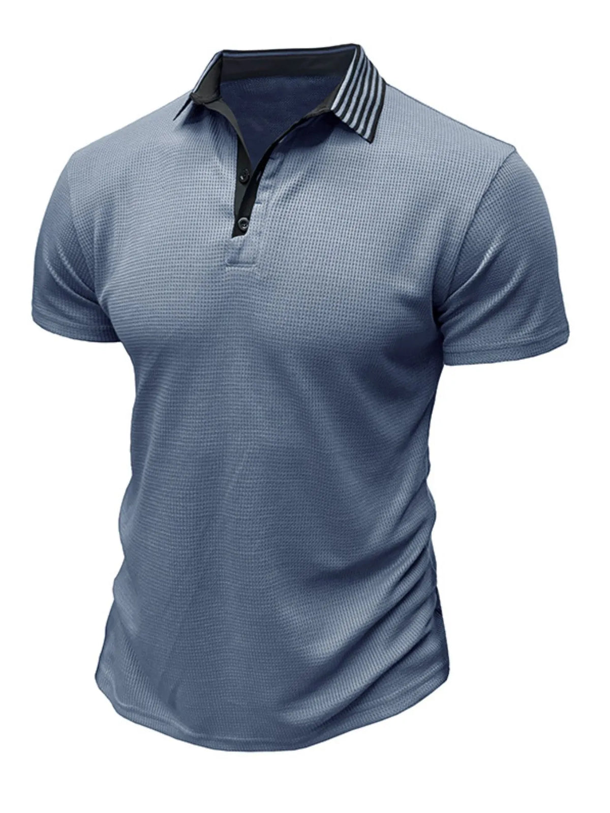 Men's Classic Textured Golf Polo Shirt | Short Sleeve