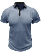 Men's Classic Textured Golf Polo Shirt | Short Sleeve