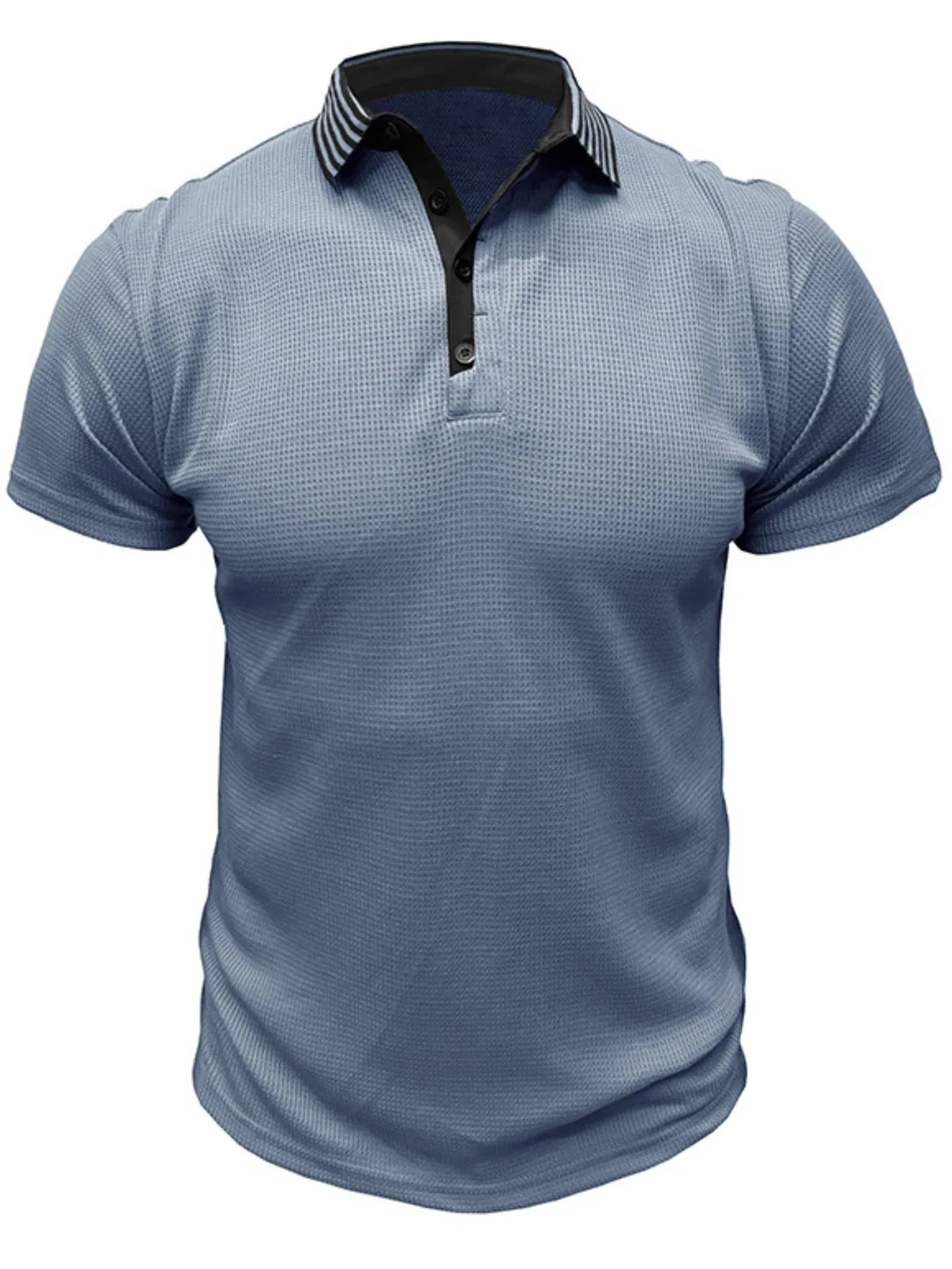 Men's Classic Textured Golf Polo Shirt | Short Sleeve