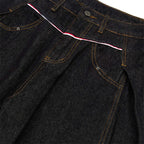 Men's Wide-Leg Denim Pants – Pleated Loose Fit — view 4