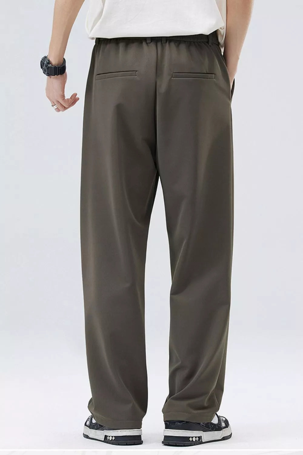 Men's Loose-Fit Pleated Pants – Plus Size — view 7