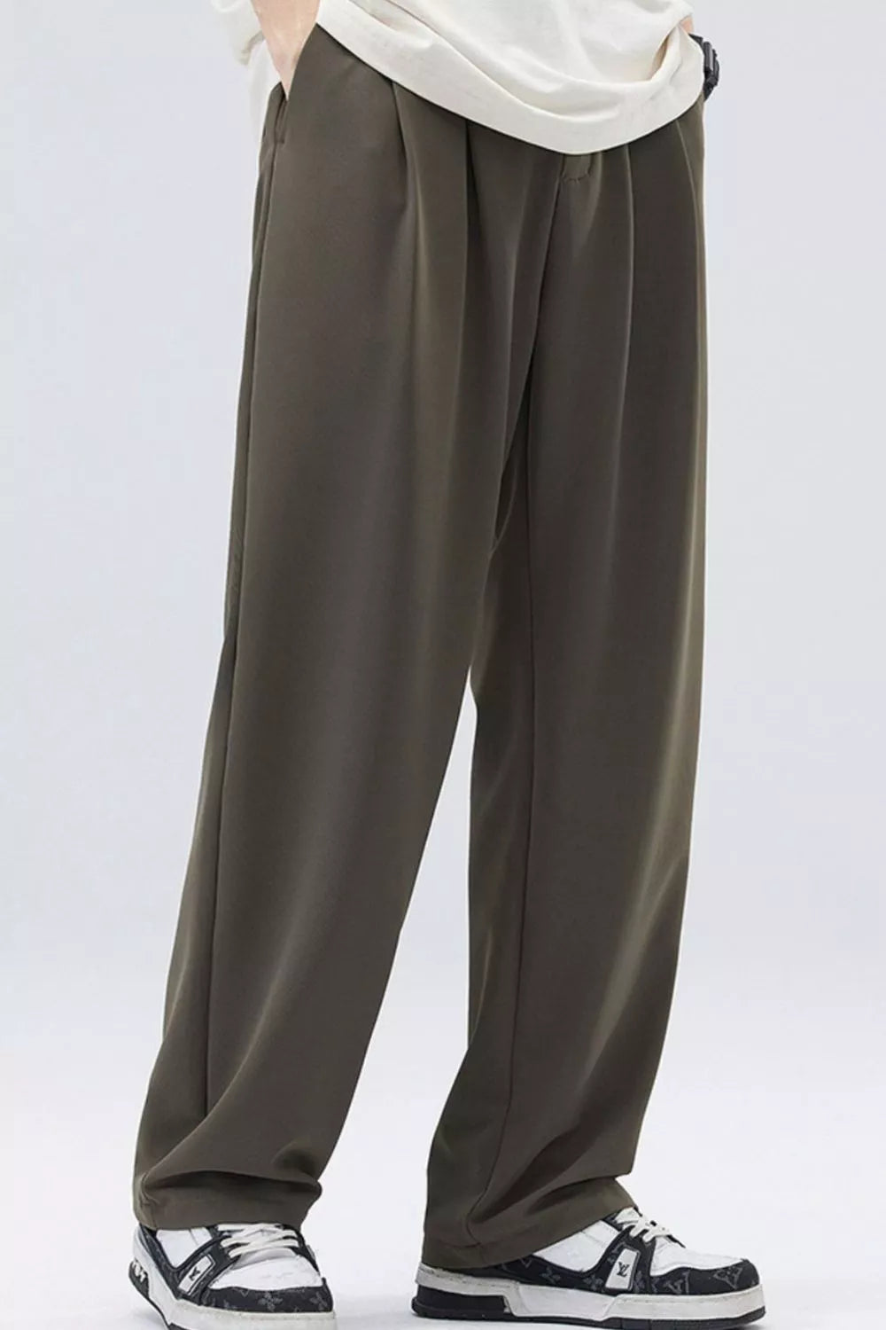 Men's Loose-Fit Pleated Pants – Plus Size — view 6