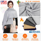 Oversized Tassel Shawl Wrap — view 3