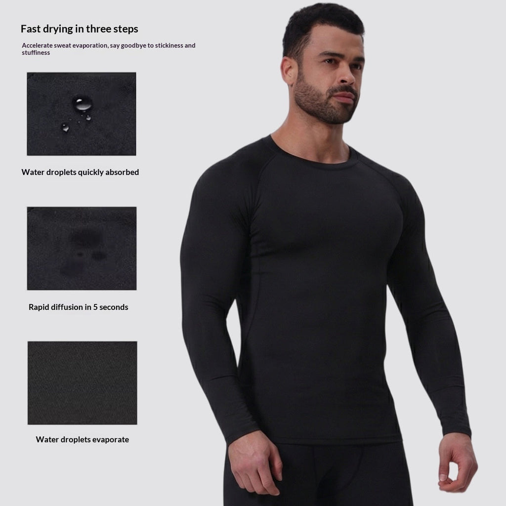 Men's Compression Long Sleeve Training Shirt – Quick Dry