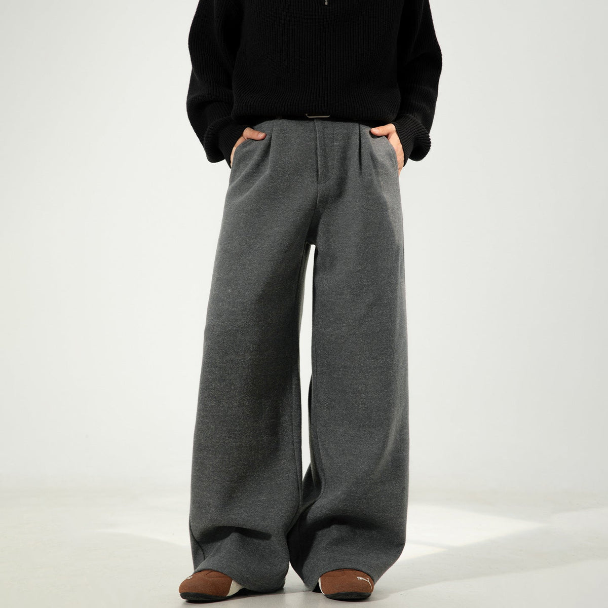 Men's Straight-Leg Pleated Pants — main view