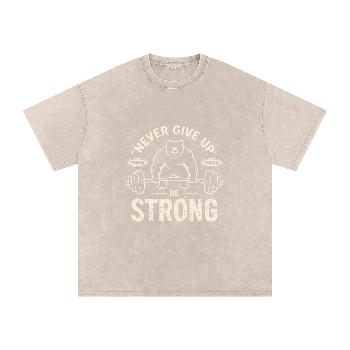 INSUARIA — Snow-Washed Oversized Cotton Tee