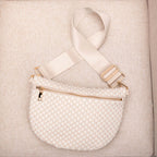Layla woven check crossbody sling bag, view 39