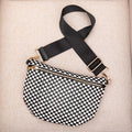 Layla woven check crossbody sling bag, view 32