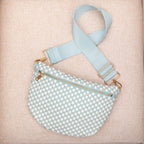 Layla woven check crossbody sling bag, view 42