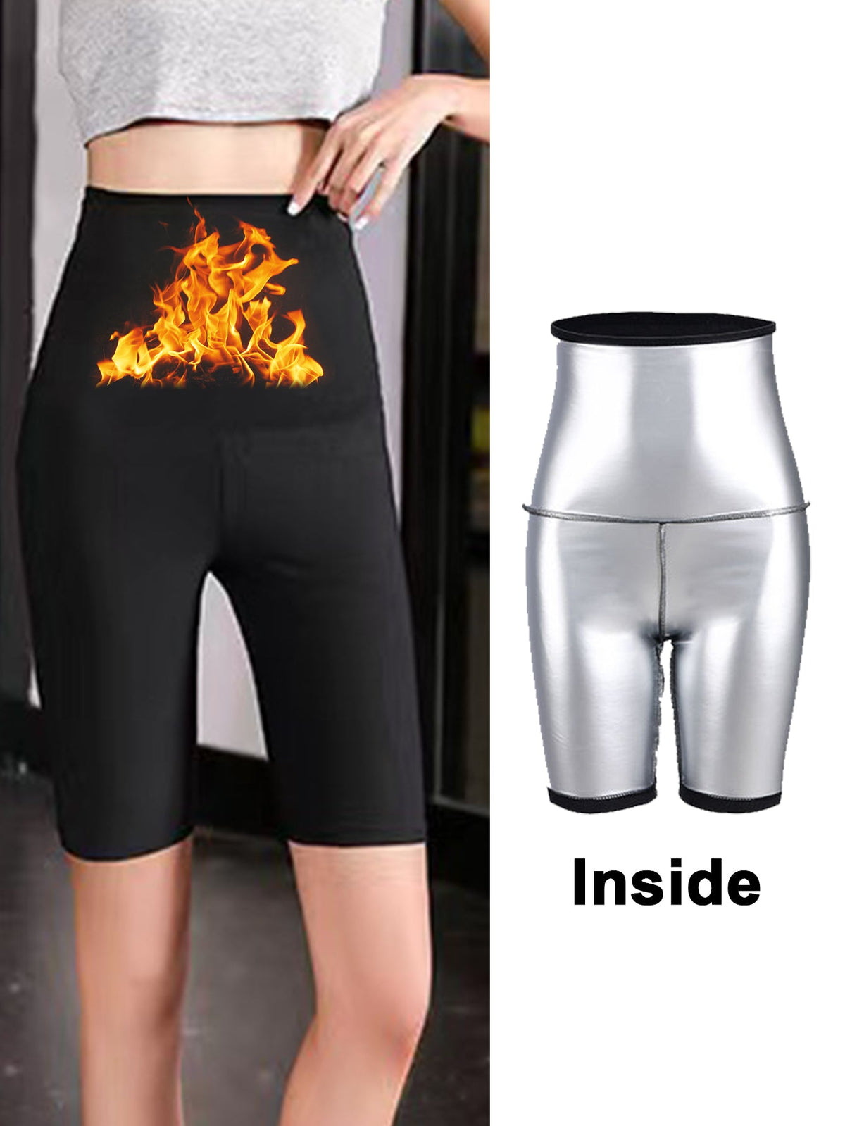 Women's High Waist Biker Shorts – Soft Black, 4-Way Stretch