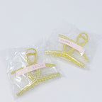 Golden Gem Hair Claw Set – Pearl & Crystal Gold Hair Clips (Set of 2)
