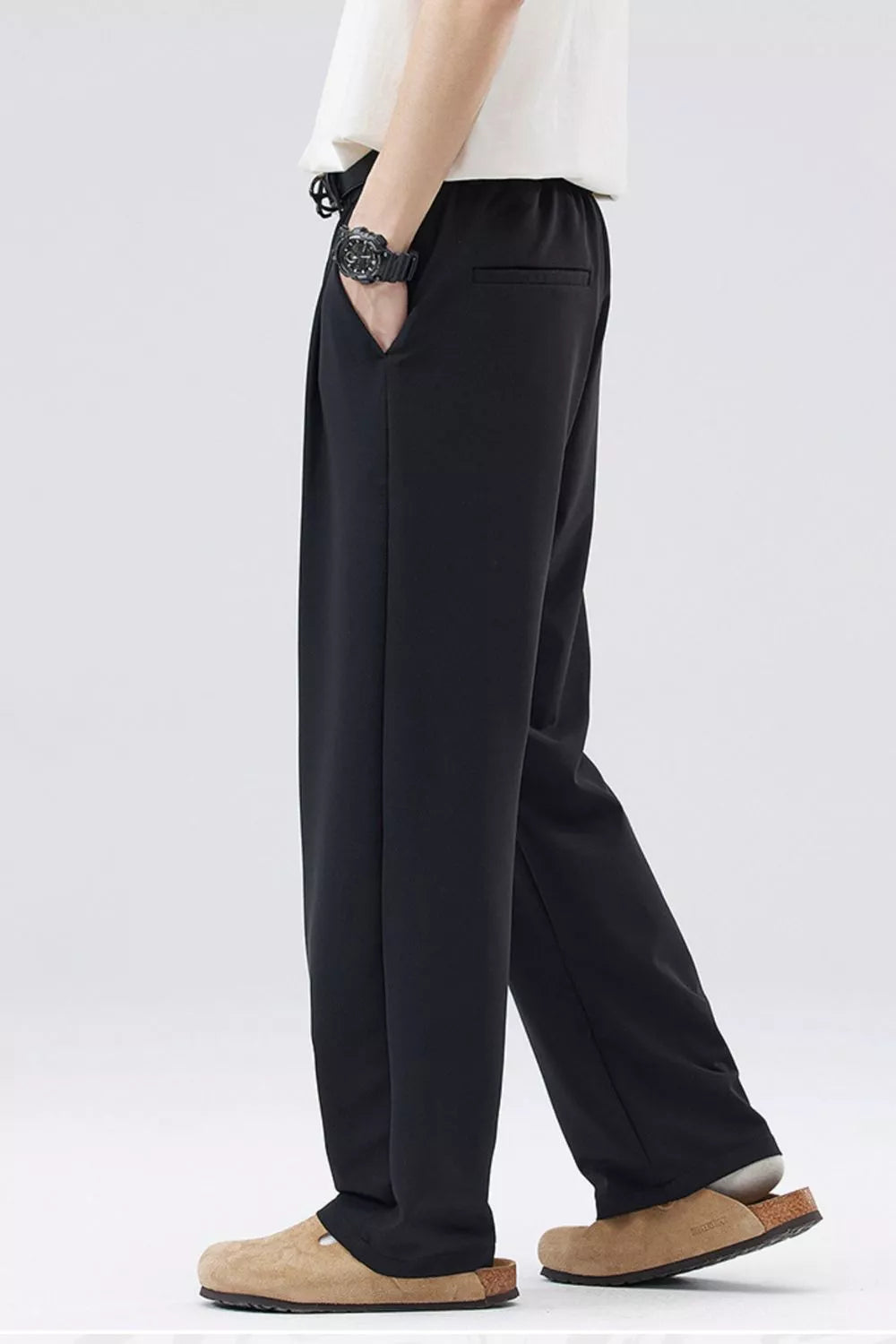 Men's Loose-Fit Pleated Pants – Plus Size — view 3