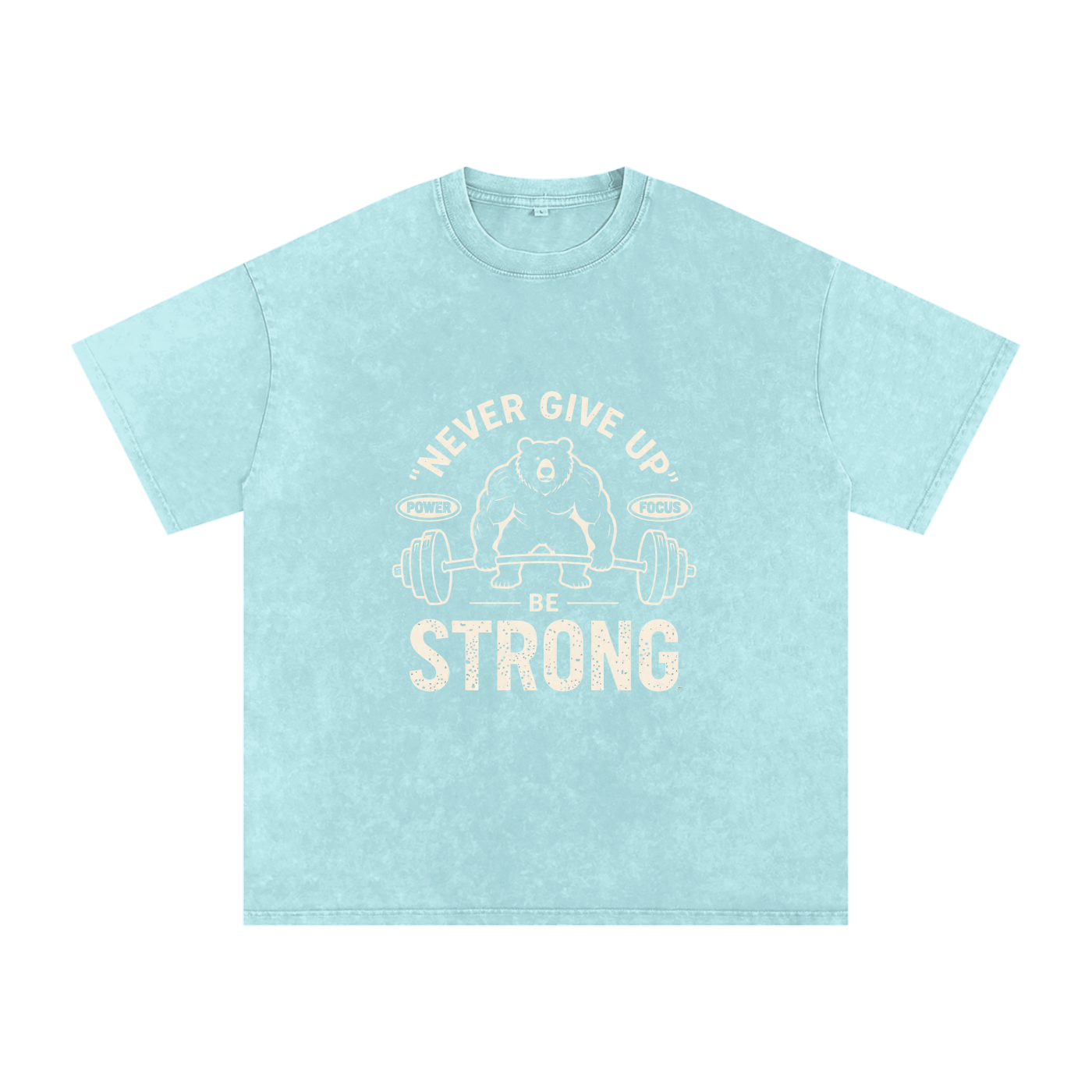INSUARIA — Snow-Washed Oversized Cotton Tee
