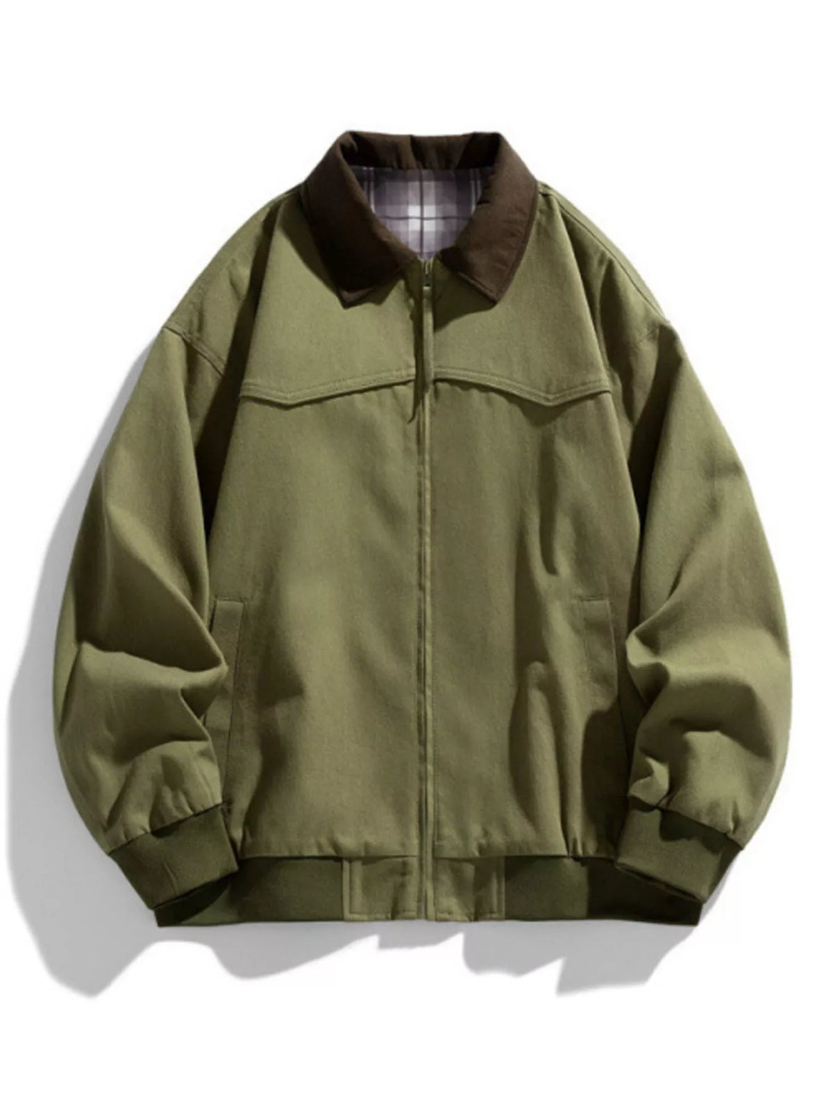 Men's Zip-Up Long Sleeve Jacket – Plus Size — view 2