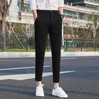 Men's Slim-Fit Cropped Pants – Cotton, Straight Leg — view 6
