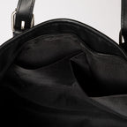 Canvas and faux leather tote bag, view 2