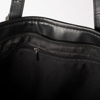 Canvas and faux leather tote bag, view 11