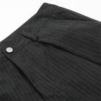 Men's Striped Pleated Wide-Leg Pants — view 3