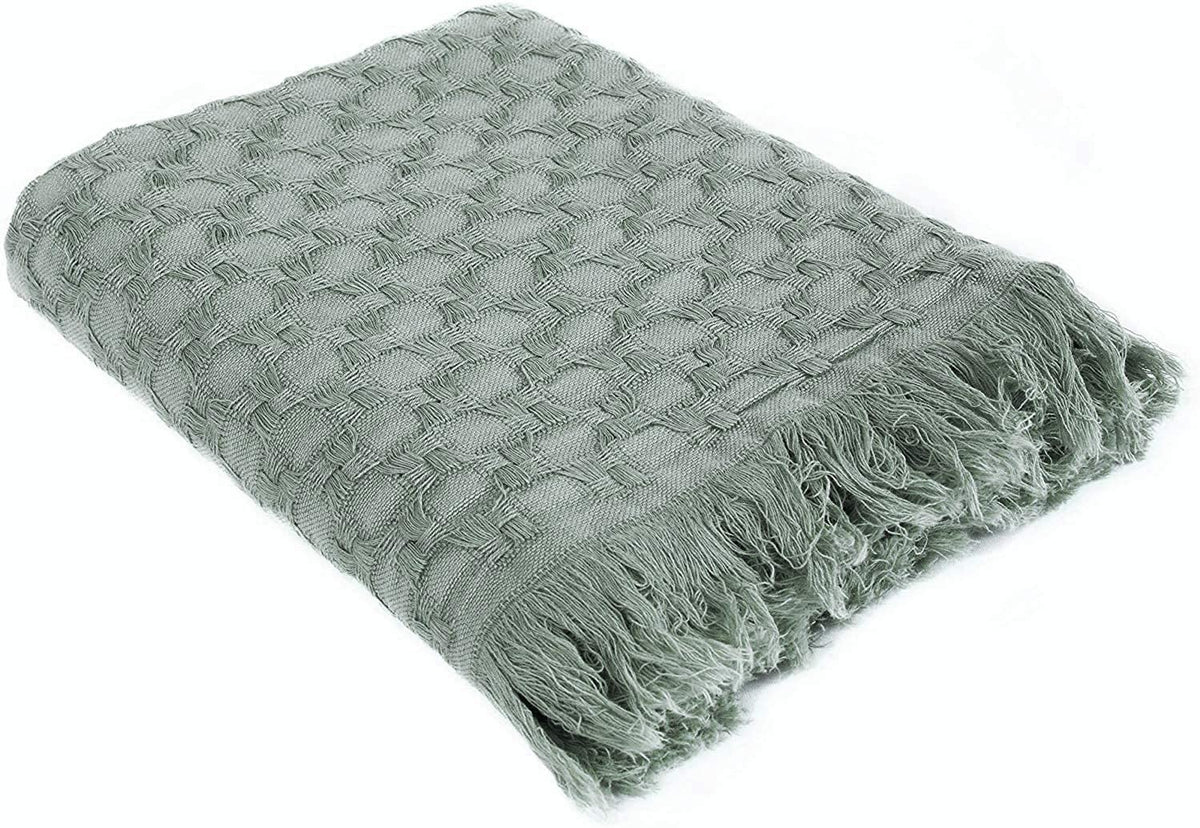 Lightweight cotton throw blanket, view 16