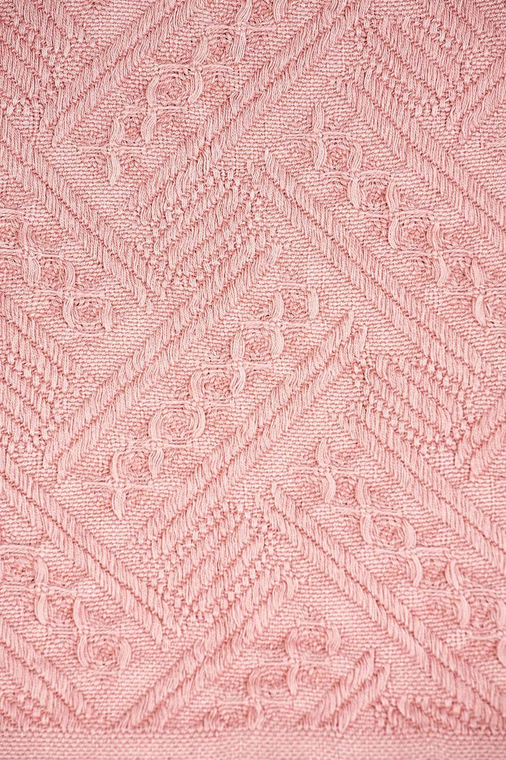 Lightweight cotton throw in walnut brown