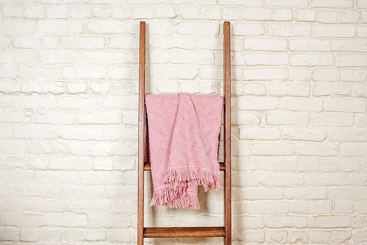 Lightweight cotton throw in silver moon
