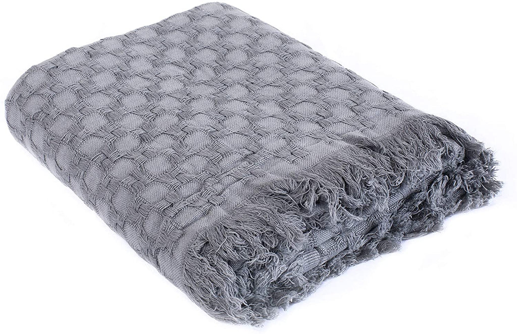 Lightweight cotton throw blanket, view 19