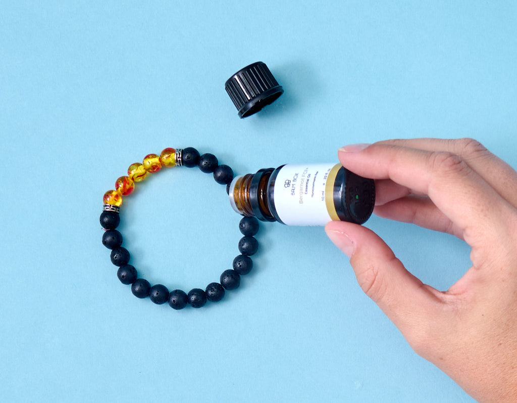 Diffuser bracelet with bergamot oil, alternate view
