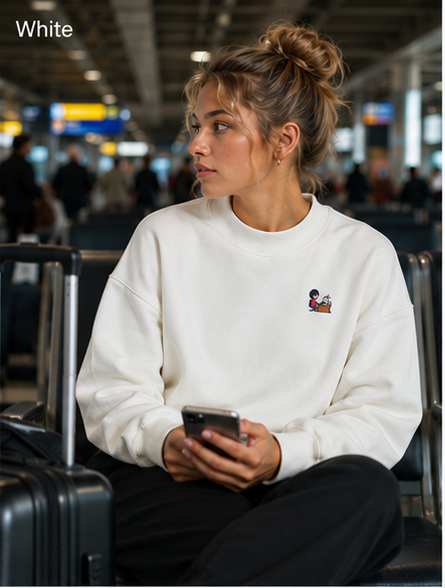 INSUARIA — Women’s Fleece Mock-Neck Sweatshirt