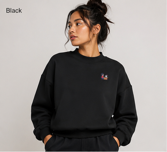 INSUARIA — Women’s Fleece Mock-Neck Sweatshirt