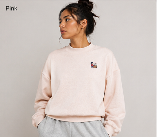 INSUARIA — Women’s Fleece Mock-Neck Sweatshirt