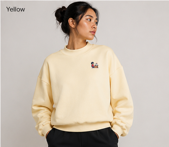 INSUARIA — Women’s Fleece Mock-Neck Sweatshirt