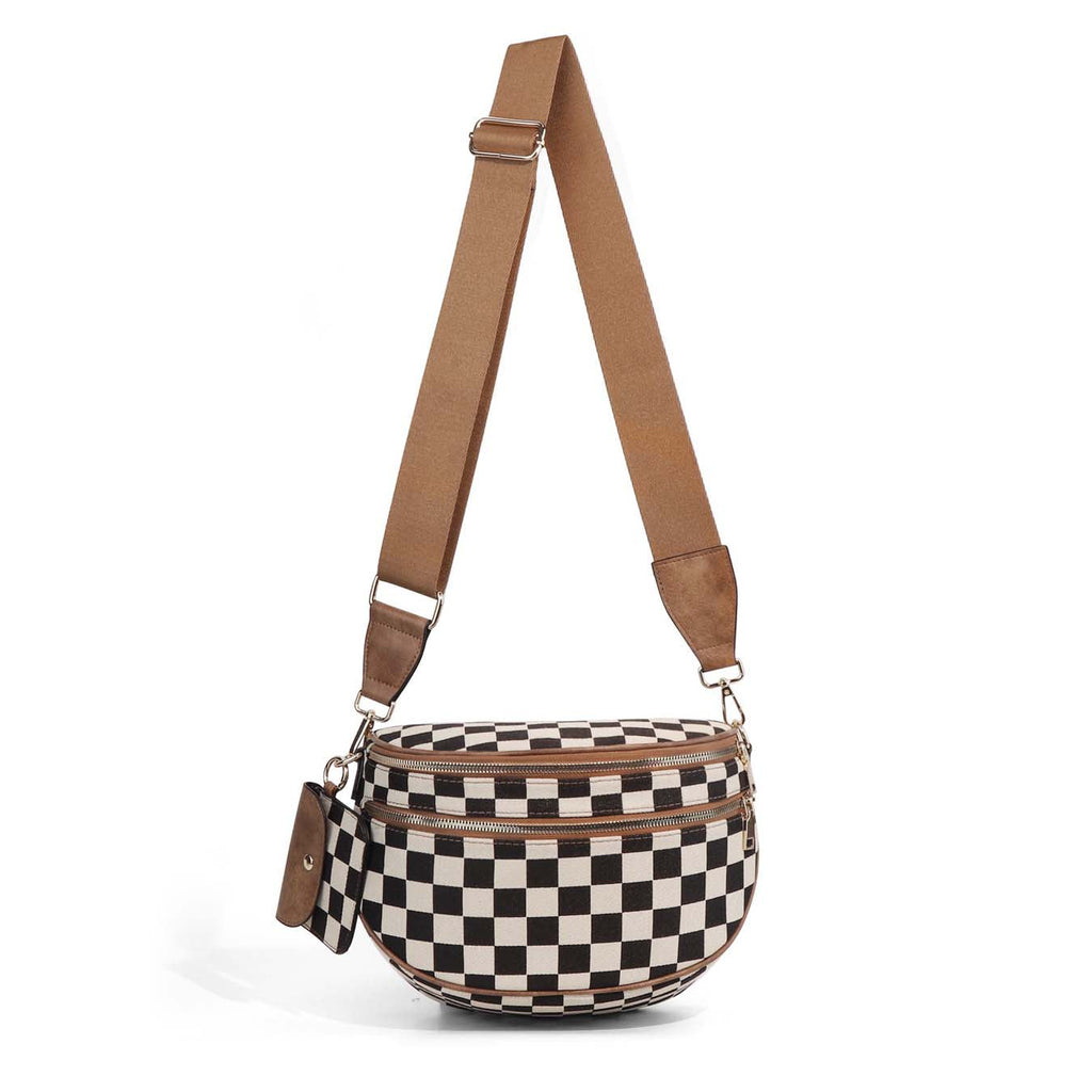 Kaylee double-zip crossbody sling bag, view 6