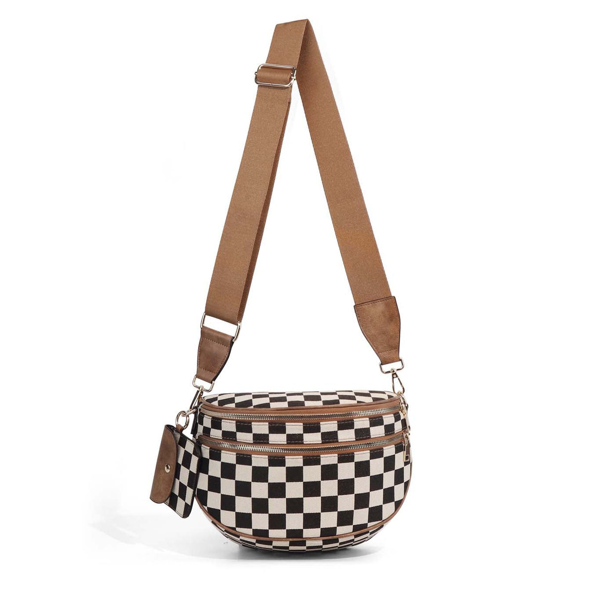 Kaylee double-zip crossbody sling bag, view 6