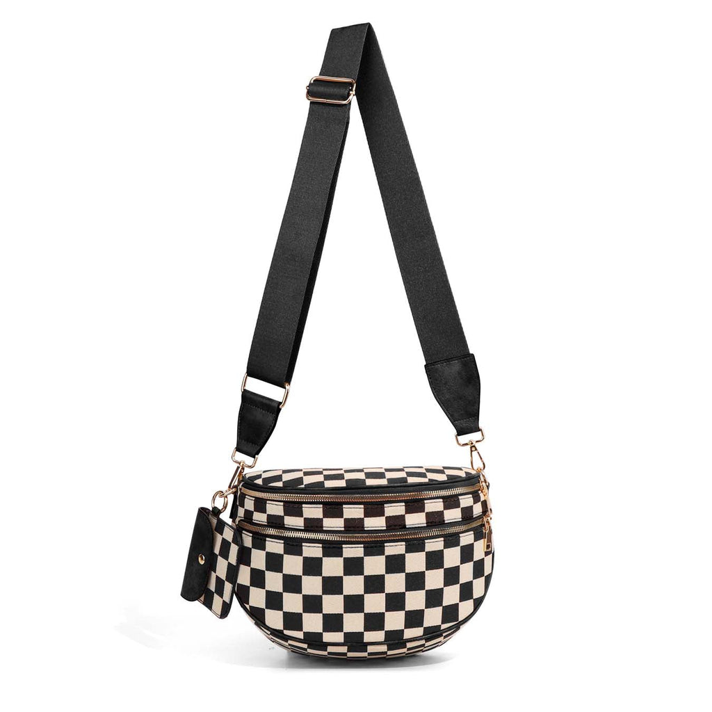 Kaylee double-zip crossbody sling bag, view 15
