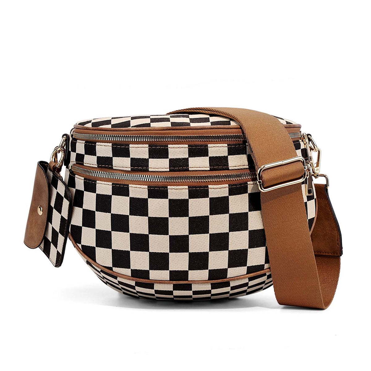 Kaylee double-zip crossbody sling bag, view 5