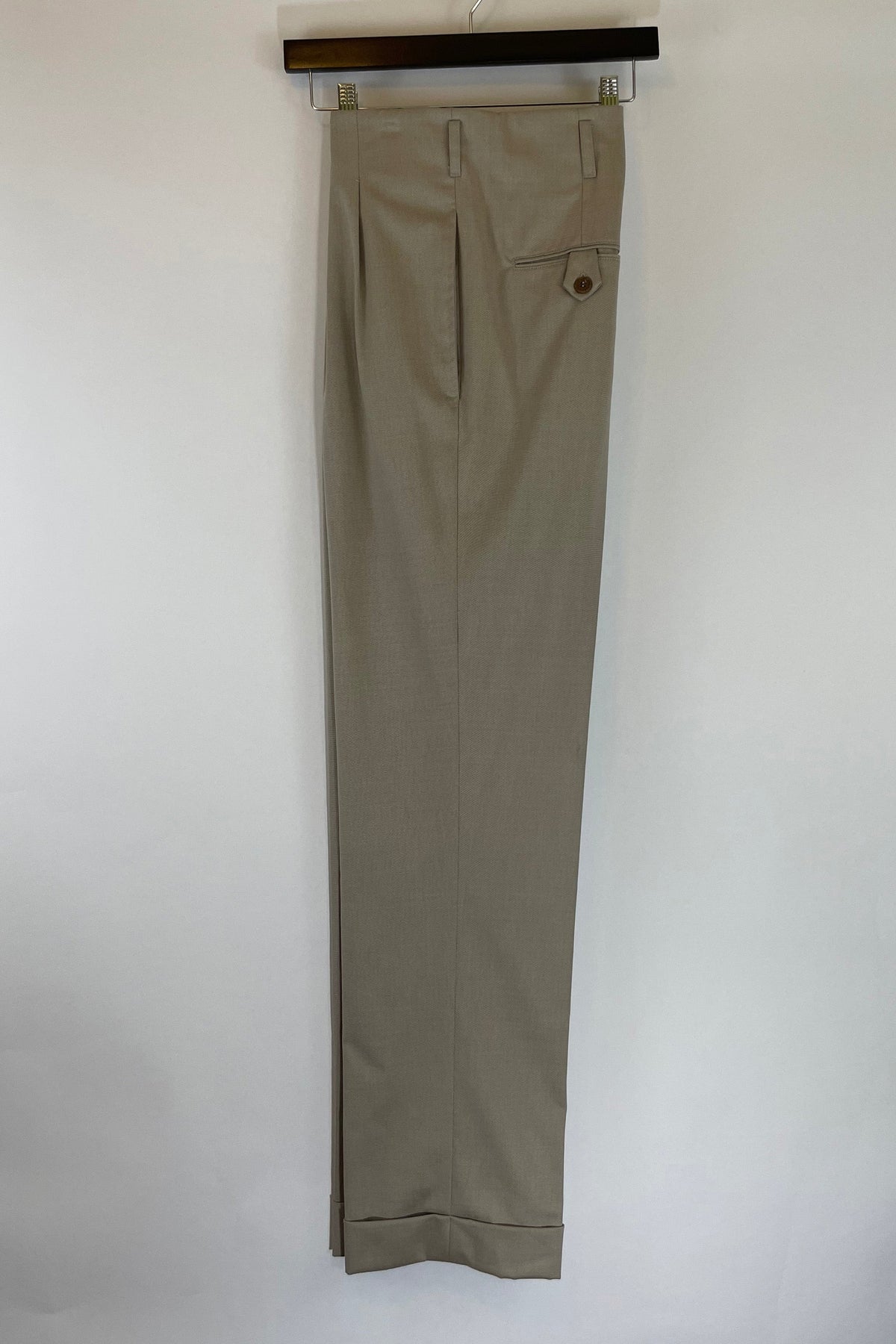 Eddie High-Waisted Hollywood Pants – Barley — main view