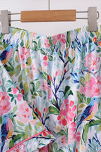 Pink floral bamboo pajamas, alternate view