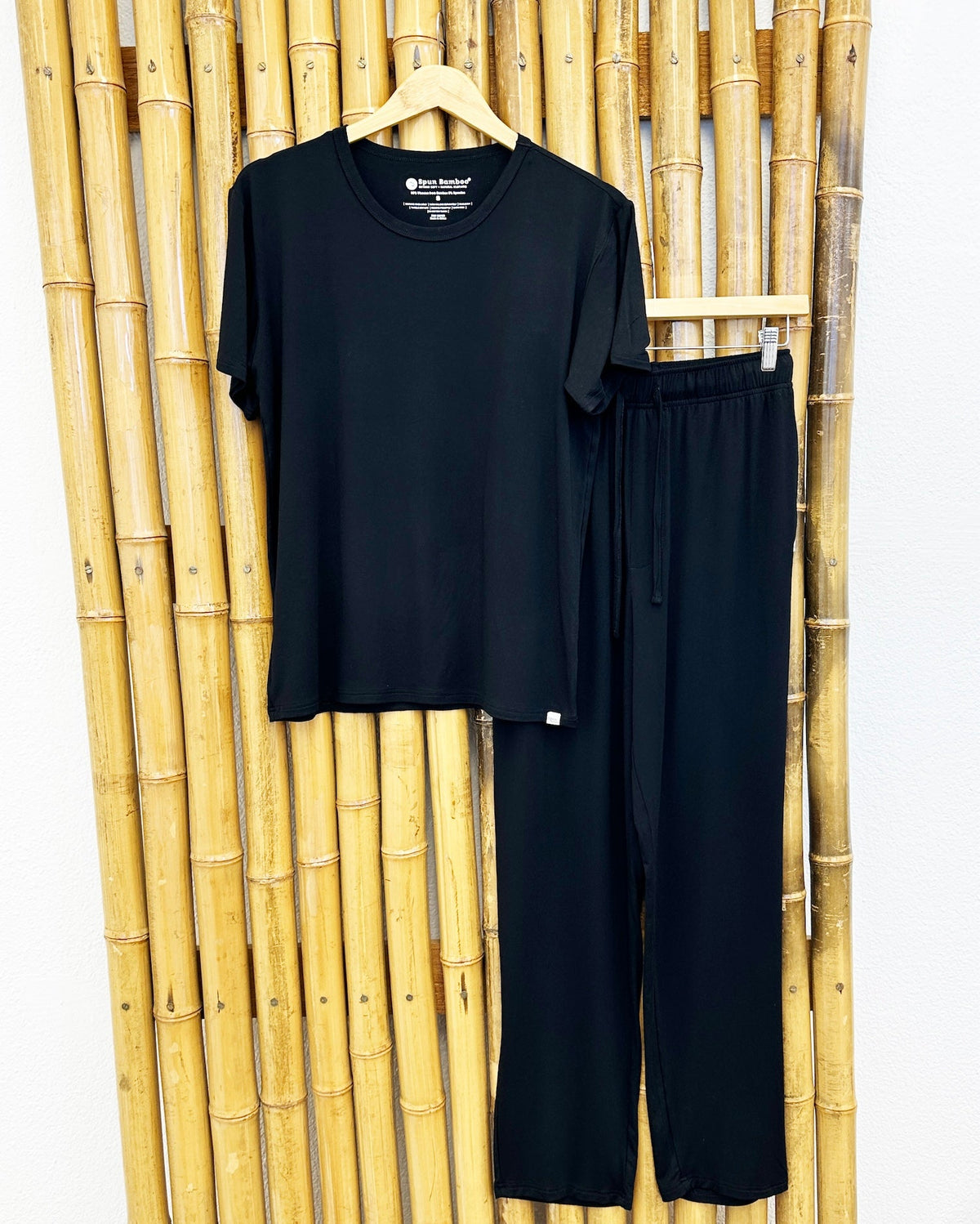 Men's bamboo lounge pajama set, view 11