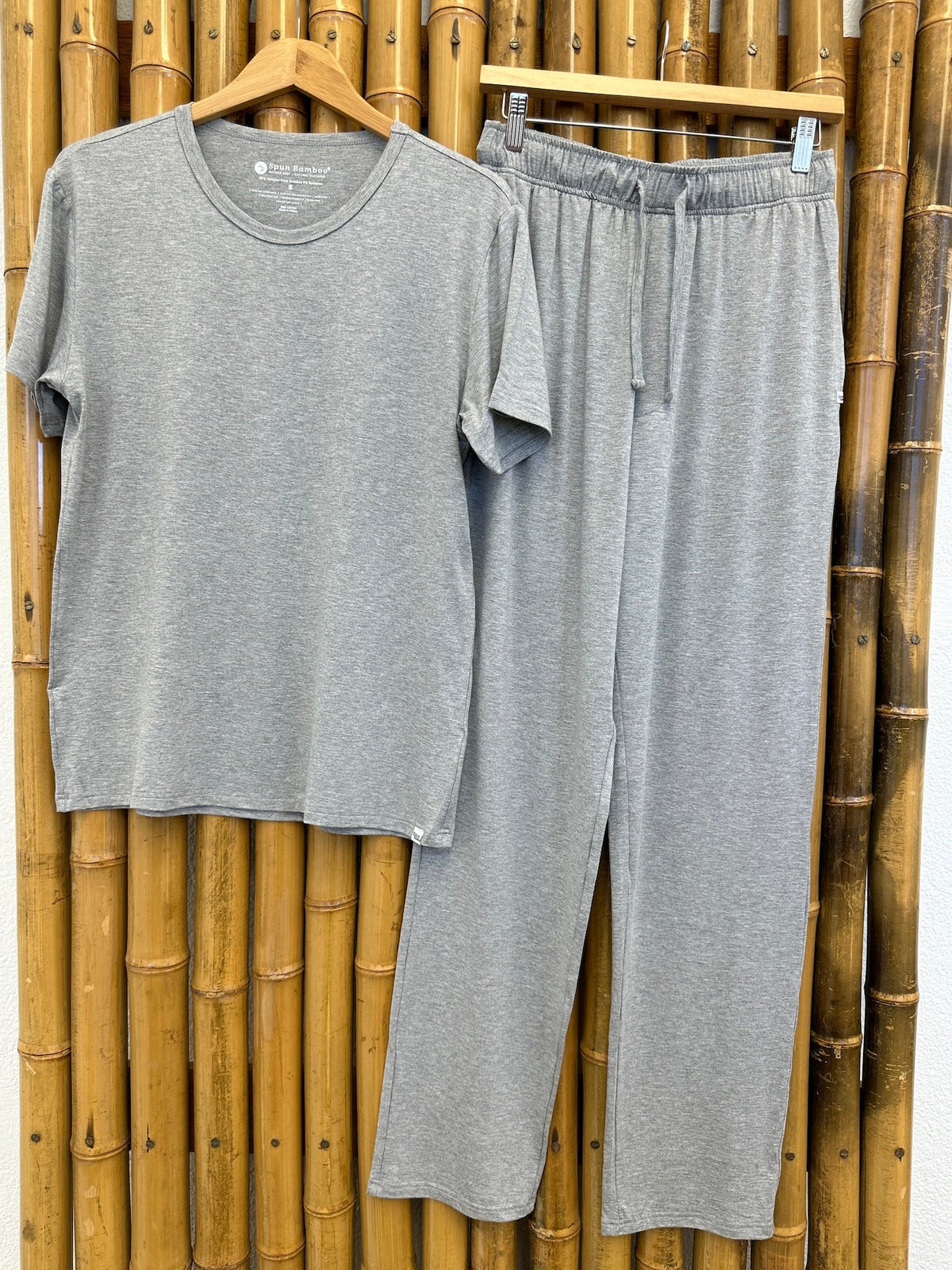Men's bamboo lounge set, size chart