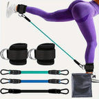 Resistance Band Set with Ankle Straps | Home Gym Strength Training