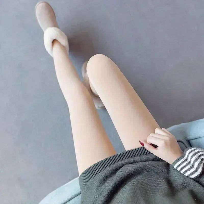 Women’s Fleece Lined Tights – Thermal Winter Pantyhose