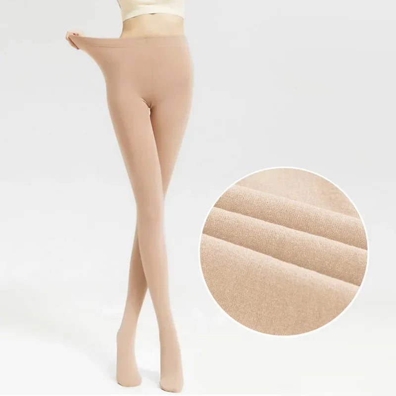 Women’s Fleece Lined Tights – Thermal Winter Pantyhose