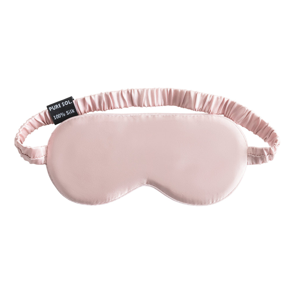 Mulberry silk sleep mask, strap detail