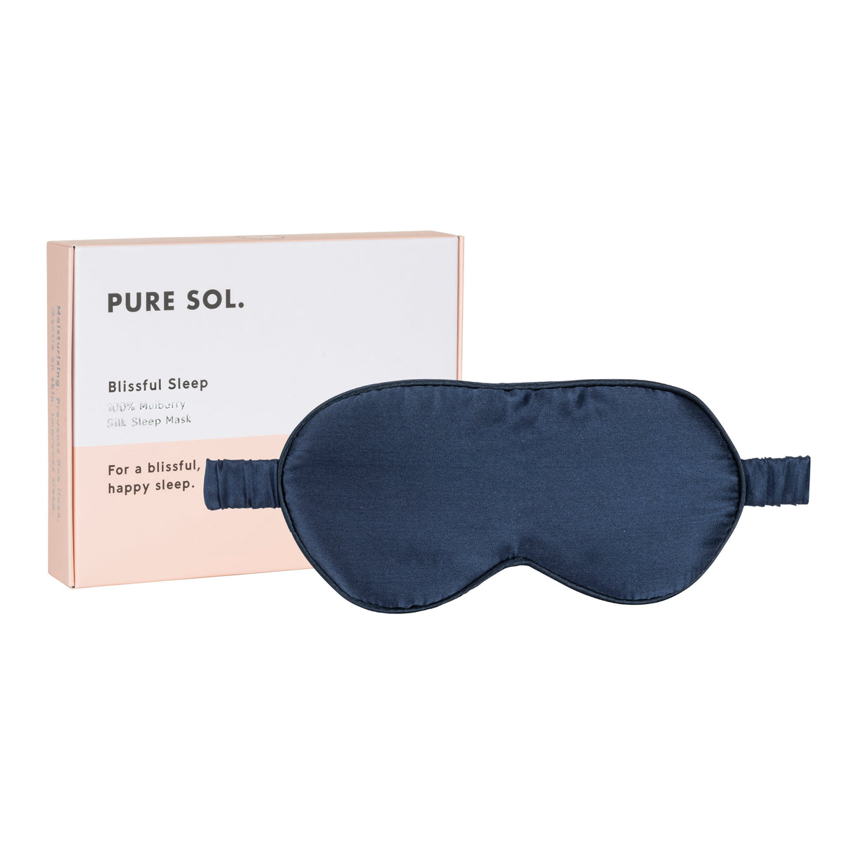 Navy mulberry silk sleep mask