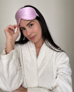 Navy mulberry silk sleep mask, view 14