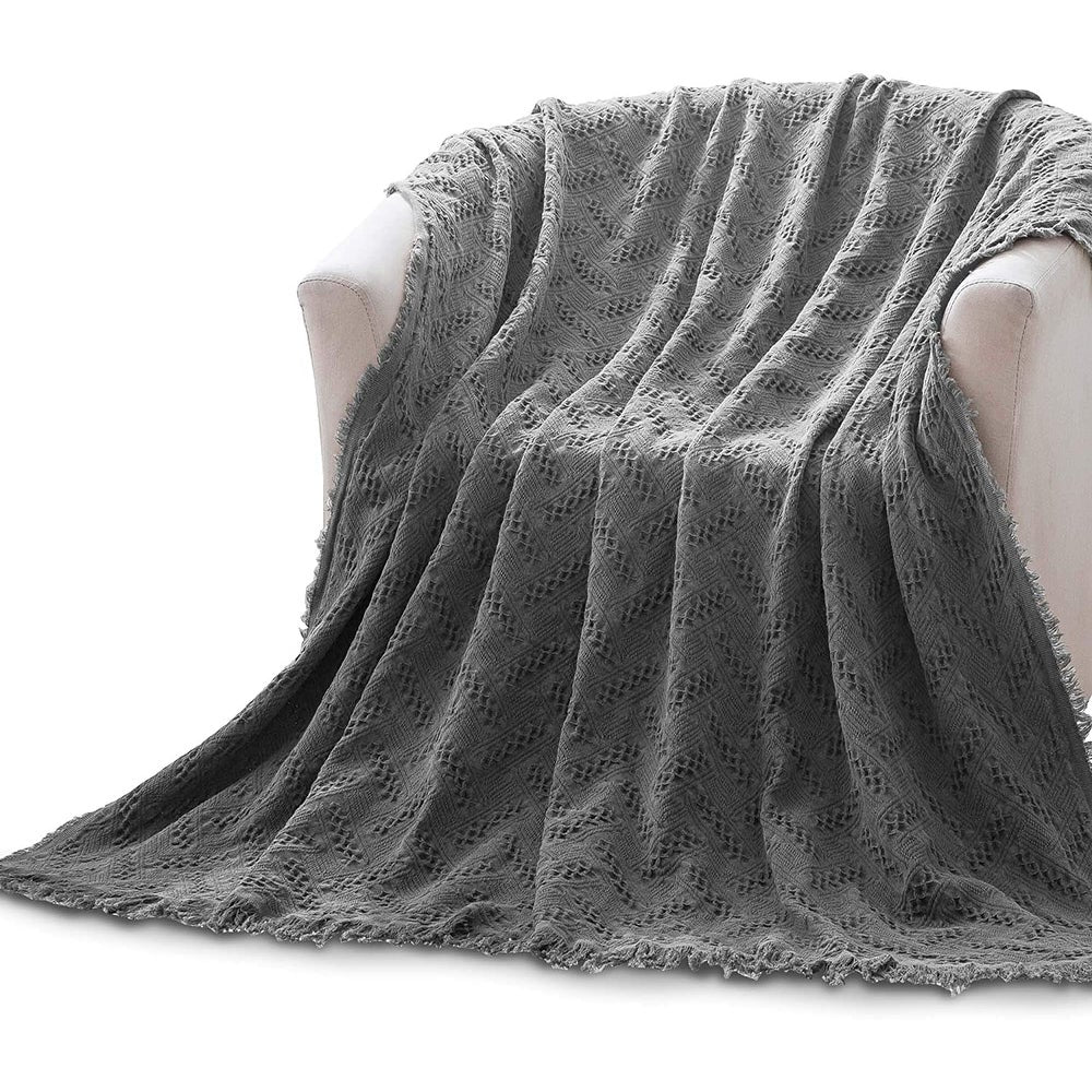 Lightweight cotton throw blanket, view 22